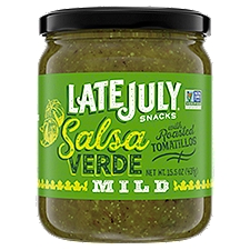 Late July Snacks Mild Salsa Verde, Salsa, 15.5 Ounce