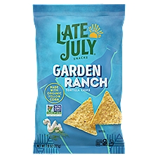 Late July Snacks Garden Ranch Tortilla Chips, 7.8 oz, 7.8 Ounce