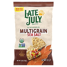 LATE JULY SNACKS Multigrain Sea Salt Tortilla Chips, 7.5 oz, 7.5 Ounce