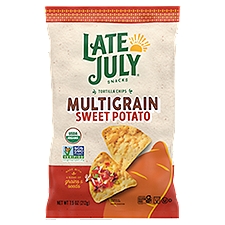 Late July Snacks Multigrain Sweet Potato Organic, Tortilla Chips, 7.5 Ounce