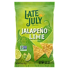 LATE JULY SNACKS Jalapeño Lime, Tortilla Chips, 7.8 Ounce