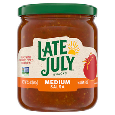 Late July Snacks Medium Salsa, 15.5 oz