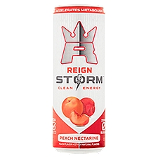 Reign Storm Clean Energy Peach Nectarine Energy Drink, 12 fl oz, 12 Fluid ounce