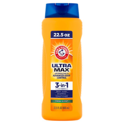 Arm & Hammer Ultra Max Fresh Scent 3in1 Body Wash, Shampoo and