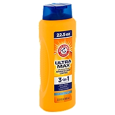 Arm & Hammer Ultra Max Cool Water 3-in-1, Body Wash, Shampoo and Conditioner, 22.5 Fluid ounce