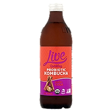 Live Fountain Cola Sparkling Probiotic Kombucha, 12 fl oz