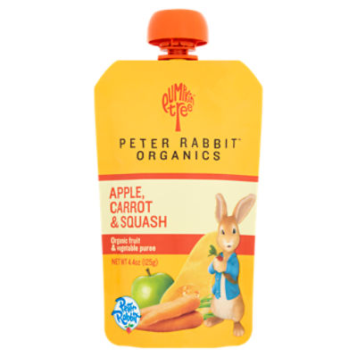 Pumpkin Tree Peter Rabbit Organics Apple, Carrot & Squash Organic Fruit & Vegetable Puree, 4.4 oz