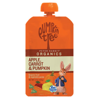 Pumpkin Tree Peter Rabbit Organics Apple, Carrot & Pumpkin Organic Fruit & Vegetable Puree, 4.4 oz