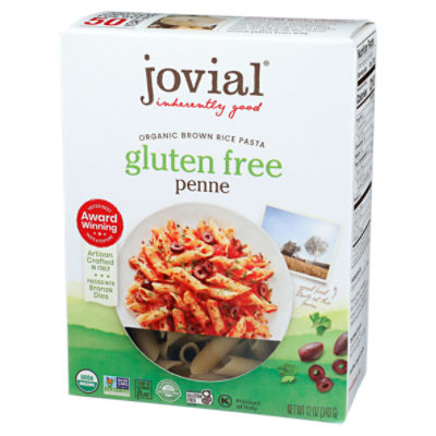 Jovial 100% Organic Brown Rice Gluten Free Penne Pasta, 12 oz - Fairway