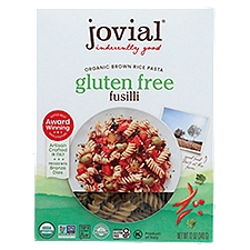 Jovial 100% Organic Brown Rice Fusilli Gluten Free Pasta, 12 oz