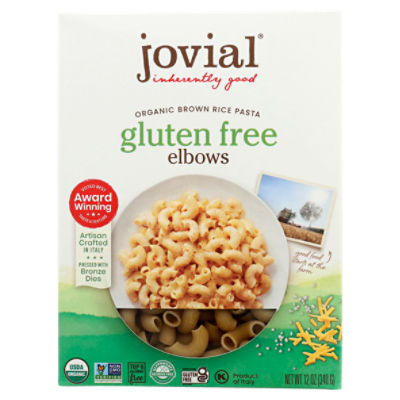 Jovial 100% Organic Brown Rice Elbows Gluten Free Pasta, 12 oz