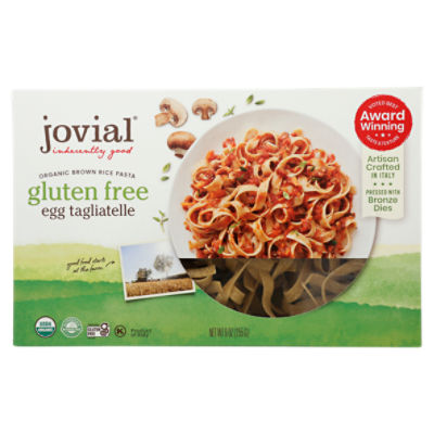 Jovial 100% Organic Brown Rice Egg Tagliatelle Gluten Free Pasta, 9 oz