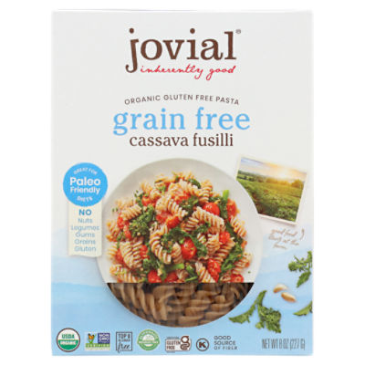 Jovial Grain Free Cassava Fusilli Organic Gluten Free Pasta, 8 oz