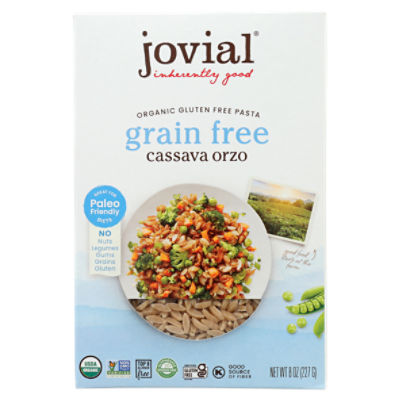 Jovial Cassava Orzo Organic Gluten Free Pasta, 8 oz