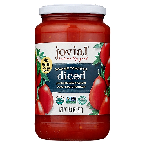 Jovial Organic Diced Tomatoes, 18.3 oz