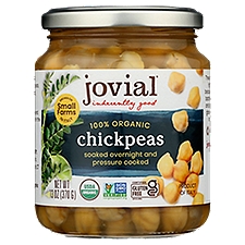 Jovial 100% Organic Chickpeas, 13 oz