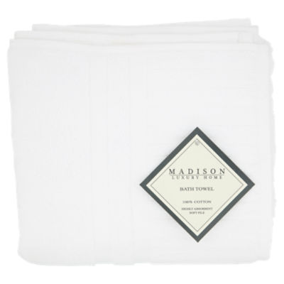 Cotton Bath Towel - White – Madisons