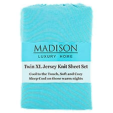 Madison Luxury Home Jersey Knit Bed Sheet Set - Twin Extra Large, 1 Each