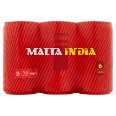 Malta India Malt Beverage, 8 fl oz, 6 count