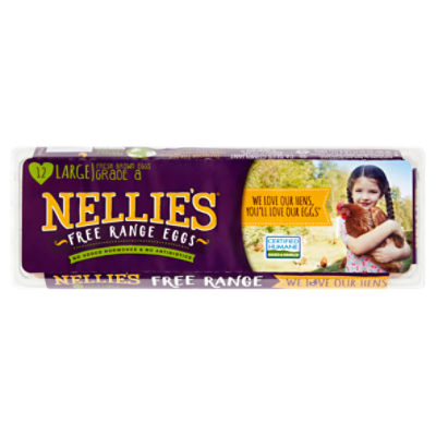 Nellie's Large Free Range Eggs, 12 count, 24 oz ShopRite