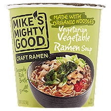 Mike's Mighty Good Craft Ramen Vegetarian Vegetable Ramen Soup, 1.9 oz, 1.9 Ounce