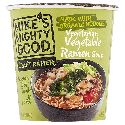 Mike's Mighty Good Craft Ramen Vegetarian Vegetable Ramen Soup, 1.9 oz