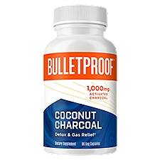 Bulletproof Coconut Charcoal Dietary Supplement, 1,000 mg, 90 count