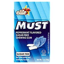Elite Must Peppermint Flavored Sugar Free Chewing Gum,1 oz