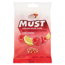Elite Must Raspberry-Lemon Flavored Sugar Free Hard Candies, 2.82 oz