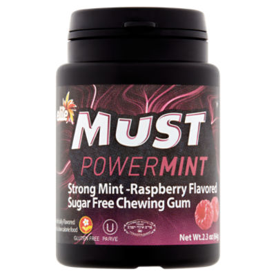 Elite Must Powermint Strong Mint Raspberry Flavored Sugar Free Chewing