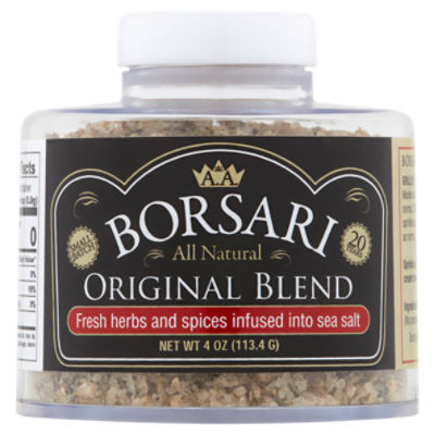 Borsari All Natural Original Blend Seasoning, 4 oz