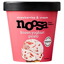 Noosa Strawberries & Cream, Gelato, 14 Fluid ounce