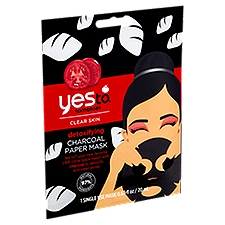 Yes To Tomatoes Detoxifying Charcoal, Paper Mask, 0.67 Fluid ounce