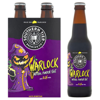 Southern Tier Brewing Co Warlock Imperial Pumpkin Stout, 12 fl oz, 4 count, 48 Fluid ounce