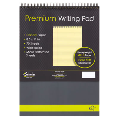iScholar New York iQ+ Premium Writing Pad, 70 sheets