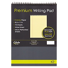 iScholar New York iQ+ Premium Writing Pad, 70 sheets