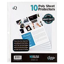 iScholar New York iQ Poly Sheet Protectors, 10 count, 10 Each