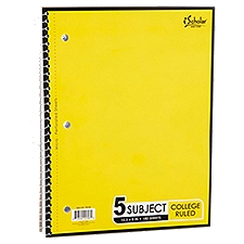 iScholar New York 5 Subject College Ruled Book, 180 sheets, 180 Each