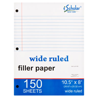 iScholar New York Wide Ruled Filler Paper, 150 sheets Price Rite