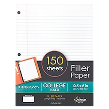 iScholar New York College Ruled Filler Paper, 150 sheets, 150 Each