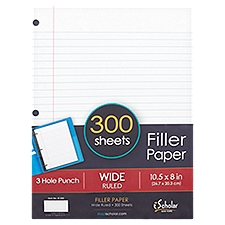 iScholar New York Wide Ruled Filler Paper, 300 sheets