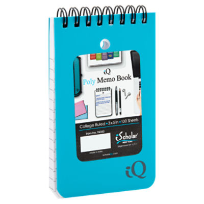 iQ Poly Memo College Ruled Book, 100 sheets