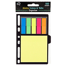 iQ Sticky Notes & Tabs Organizer, 150 count