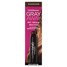 Everpro Beauty Gray Away Black/Dark Brown Root Touch-Up Quick Stick, 0.10 oz