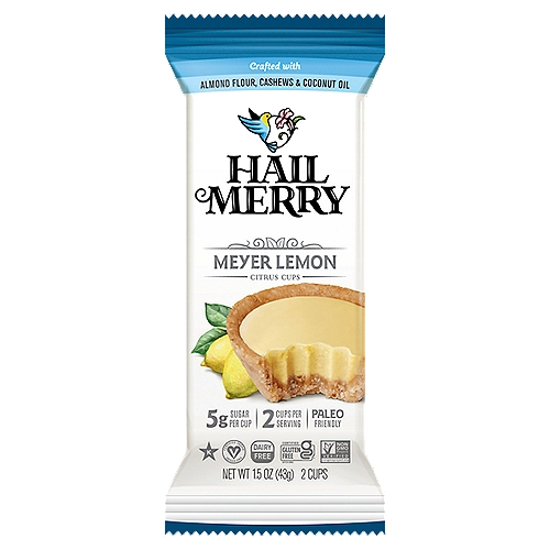 Hail Merry Meyer Lemon Citrus Cups, 2 count, 1.5 oz