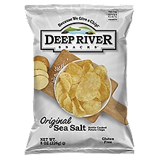 Deep River Snacks Original Sea Salt Kettle Cooked Potato Chips, 8 oz