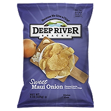 Deep River Snacks Sweet Maui Onion Flavored Kettle Cooked Potato Chips, 8 oz