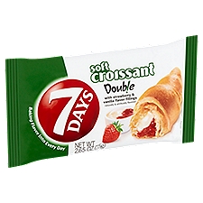 7 Days Doub!e Soft Croissant with Strawberry & Vanilla Flavor Fillings, 2.65 oz