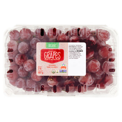 Organic Red Seedless Grapes - 2lb Bag