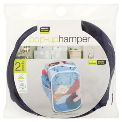 Smart Design 2 Loads Pop-Up Hamper